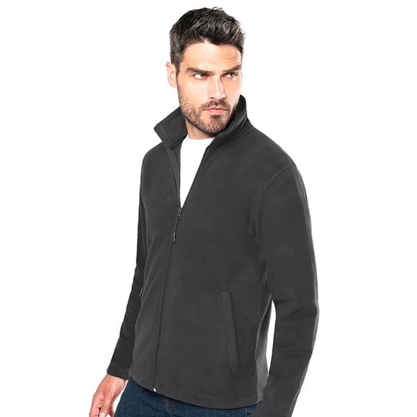 Kariban Falco Full Zip Anti Pill Fleece Jacket för män med full dragkedja