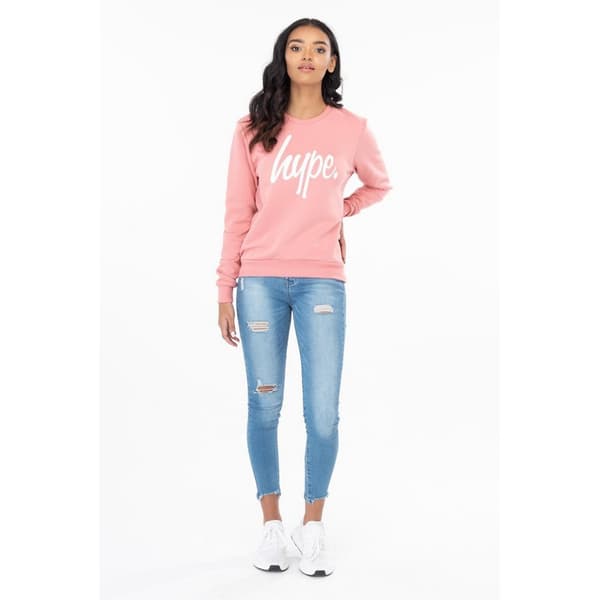 Hype Kvinnor/Ladies Script Crewneck