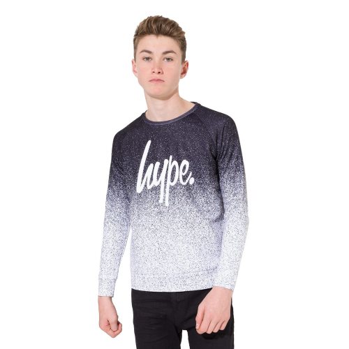 Bild av Hype Barn / barn Unisex Speckle Fade Script Crewneck-tröja