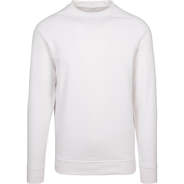 Build Your Brand Mens Raglan-Sleeved Crew Neck Sweat
