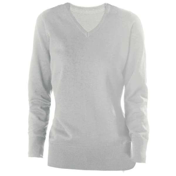 Kariban Kvinder/damer Bomuld Akryl V-hals sweater