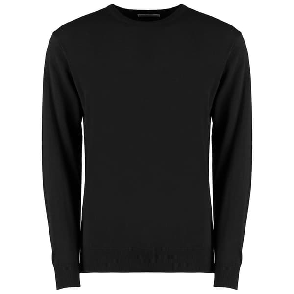 Kustom Kit Mens Arundel Crew Neck Sweater Black XXL