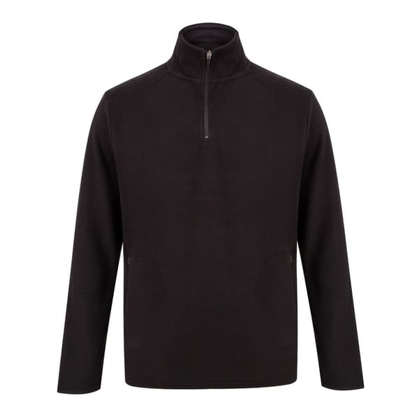Henbury Zip Neck Micro Fleece Top för män