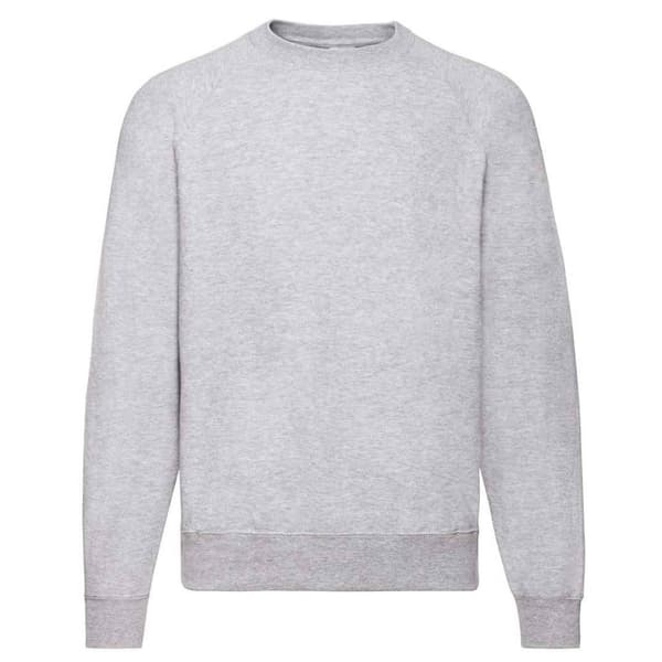Fruit Of The Loom Adults Unisex Classic Raglan Sweatshirt