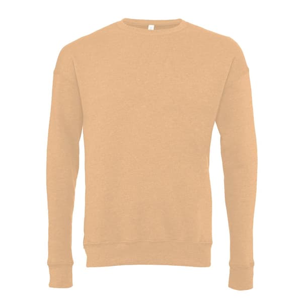 Bella + Canvas Adults Unisex Drop Shoulder Sweatshirt Heather Sand Dune XXL
