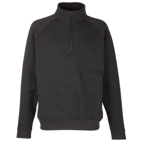 Fruit of the Loom Unisex Unisex klassisk sweatshirt med lynlås i halsen til voksne