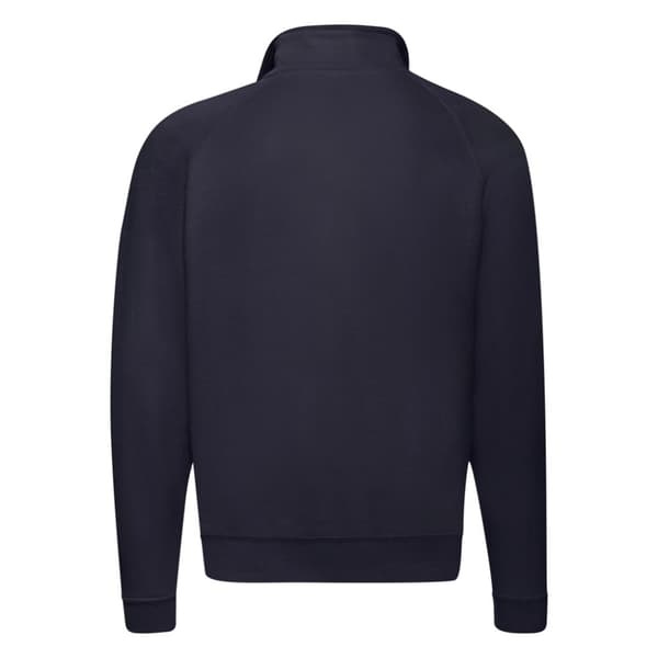 Fruit of the Loom Vuxna Unisex Classic Zip Neck Sweatshirt med dragkedja