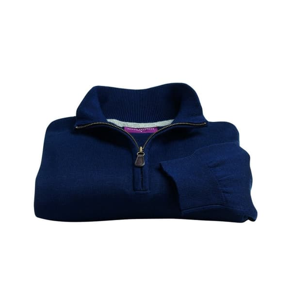 Brook Taverner Herre Dallas Zip-Neck Sweater til mænd