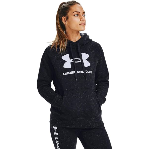 Rival Fleece Hoodie Dam Logo Black/White
