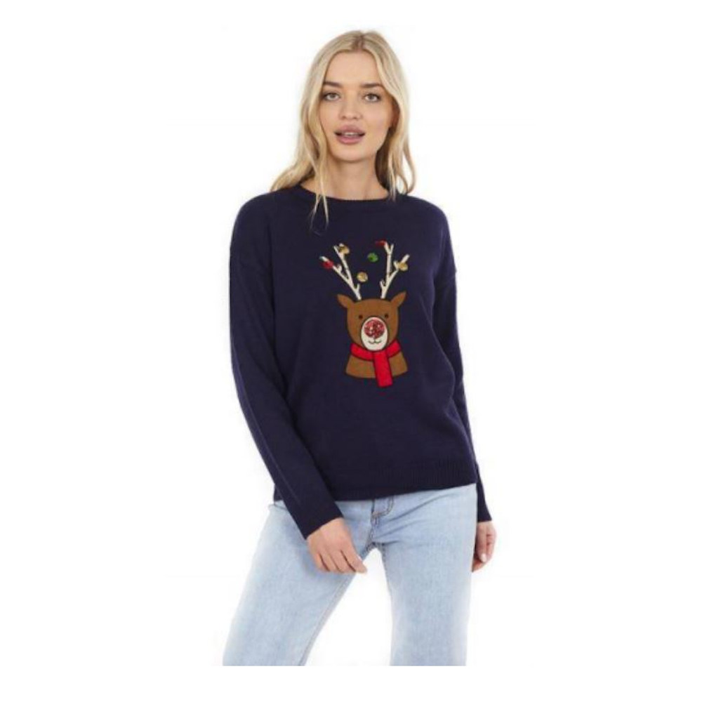 brave soul reindeer christmas jumper