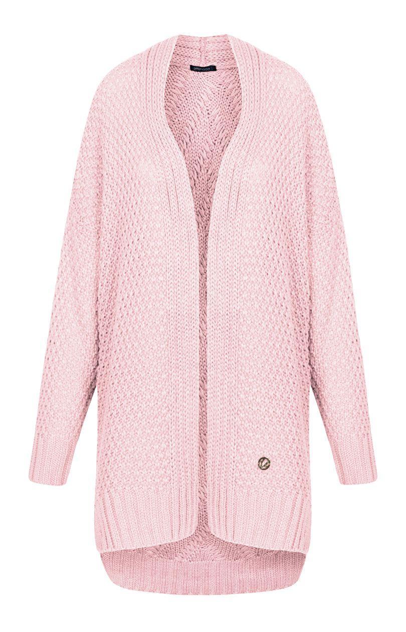 LS302 kofta tröja, rosa pulver, en storlek