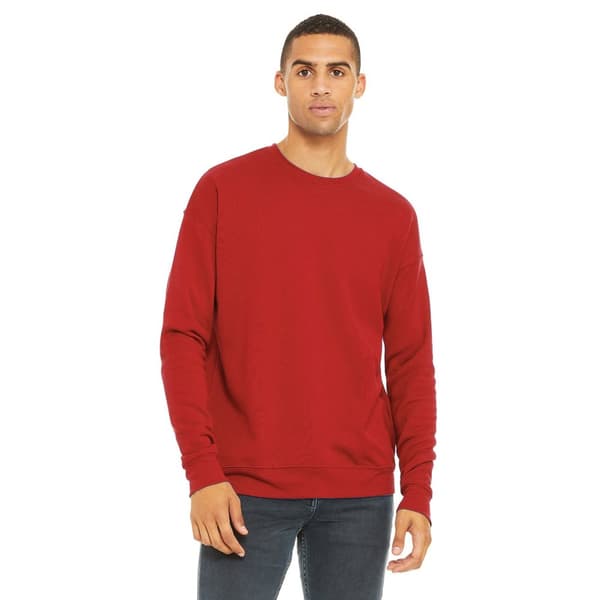 Bella + Canvas Unisex vuxen Fleece Drop Shoulder Sweatshirt