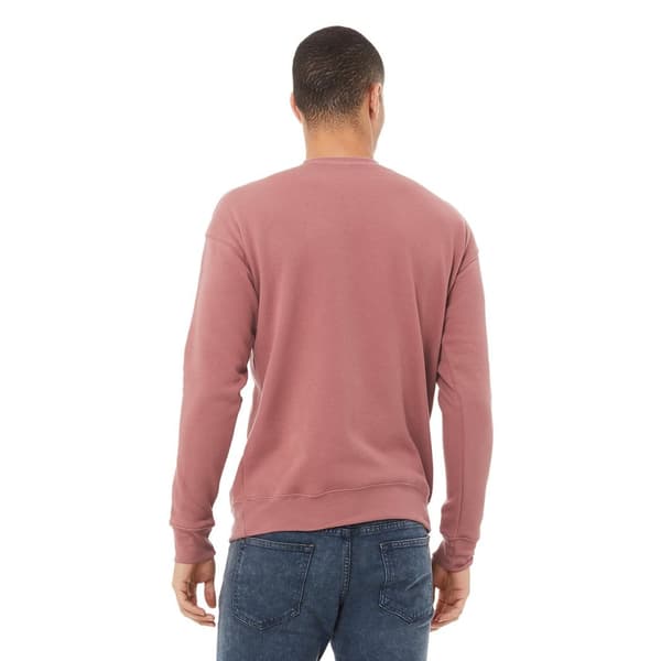 Bella + Canvas Unisex sweatshirt i fleece med skulderfald til voksne