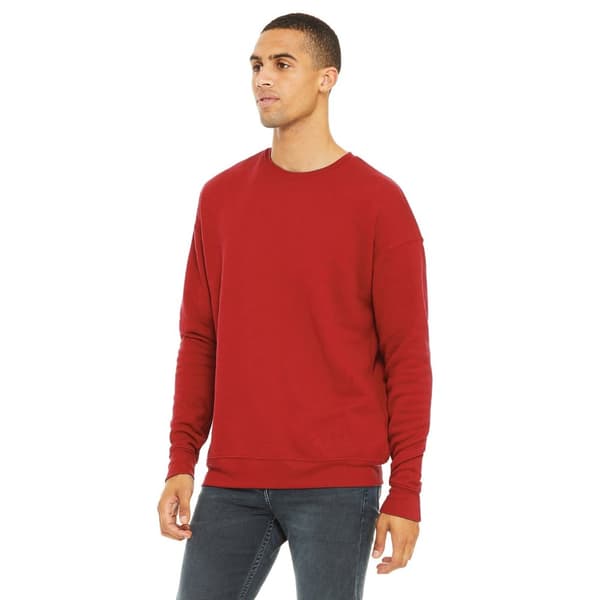 Bella + Canvas Unisex vuxen Fleece Drop Shoulder Sweatshirt