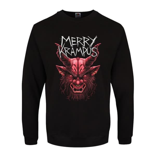 Grindstore Herre Merry Krampus juletrøje