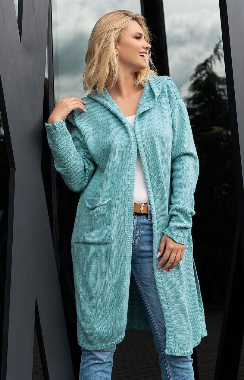 Amaral cardigan sweater Mint, Peppermint, one size