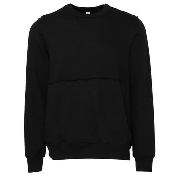 Bella + Canvas Unisex vuxen tröja med rå sömmar