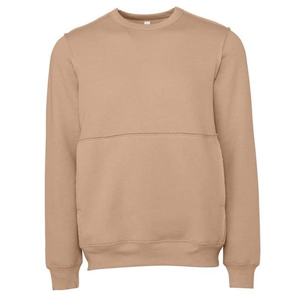 Bella + Canvas Unisex vuxen tröja med rå sömmar