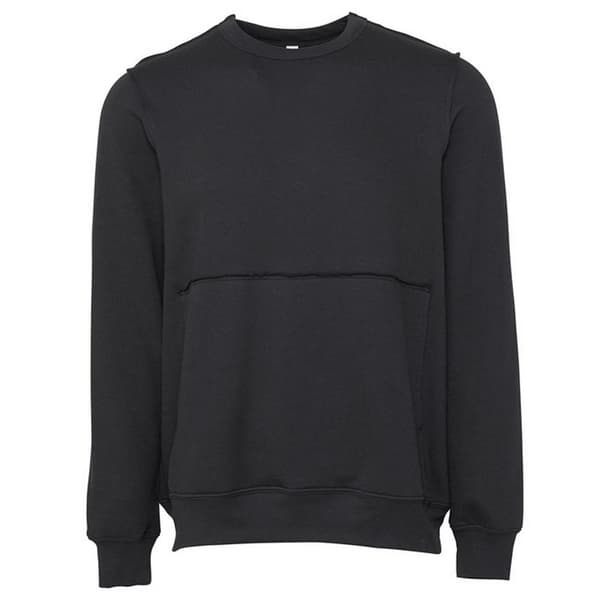 Bella + Canvas Unisex vuxen tröja med rå sömmar