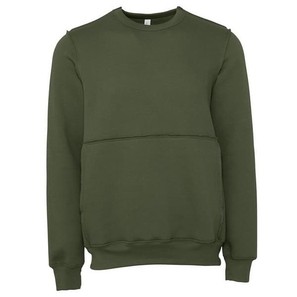 Bella + Canvas Unisex vuxen tröja med rå sömmar