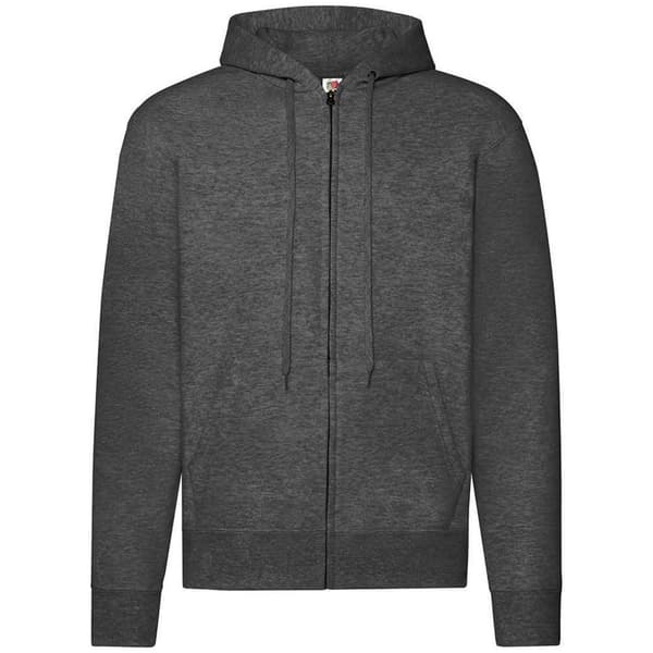 Fruit of the Loom Tröja med huva för män Dark Heather M