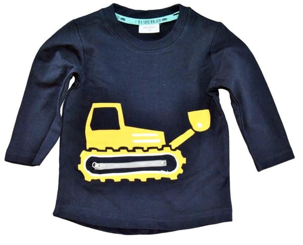 Sweater baby Arbejdskøretøj Marine blå 80