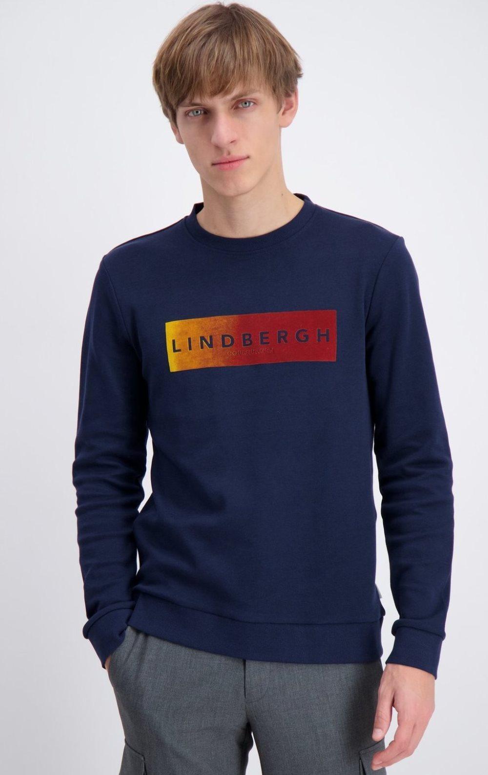 Lindbergh White - Sweatshirt 30-705026 Logoprint