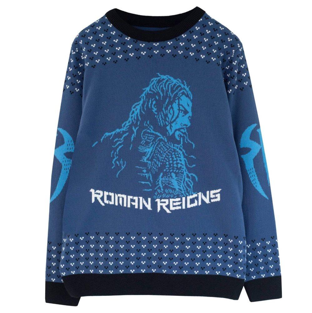 WWE Roman Reigns stickad tröja för män