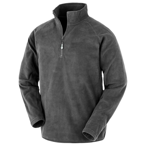 Result Genuine Recycled Micro Zip Neck Fleece för män