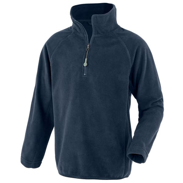 Result Genuine Recycled Childrens/Kids Micro Zip Neck Fleece