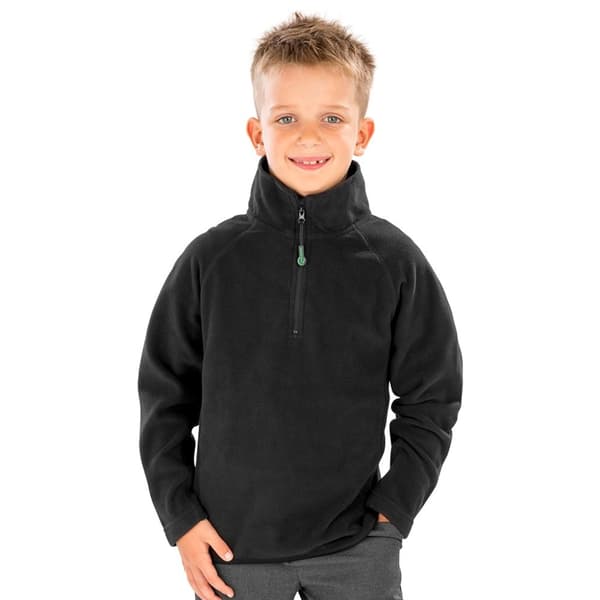 Result Genuine Recycled Childrens/Kids Micro Zip Neck Fleece