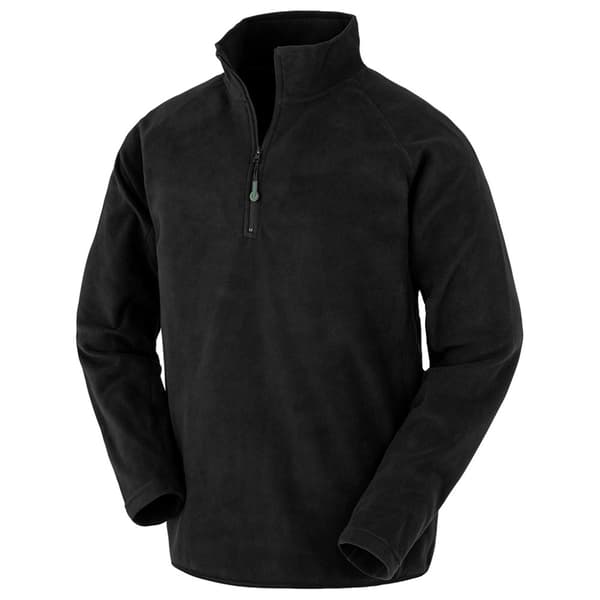 Result Genuine Recycled Micro Zip Neck Fleece för män