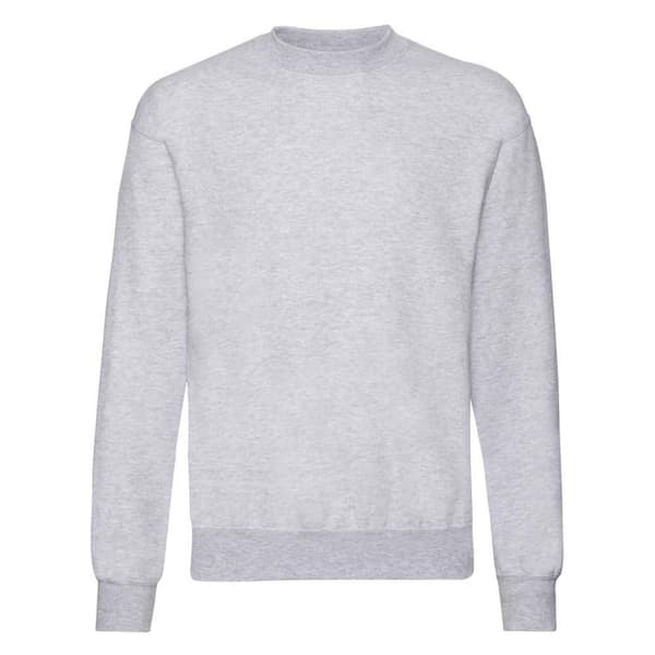 Fruit of the Loom Mens Classic Heather Drop Shoulder Sweatshirt