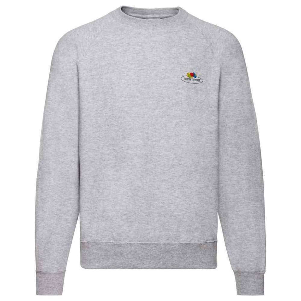 Fruit of the Loom Mens Vintage Small Logo Raglan Sweatshirt