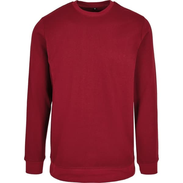 Build Your Brand Mens Basic Crew Neck Sweatshirt