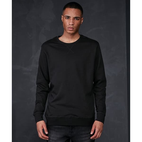 Build Your Brand Mens Basic Crew Neck Sweatshirt