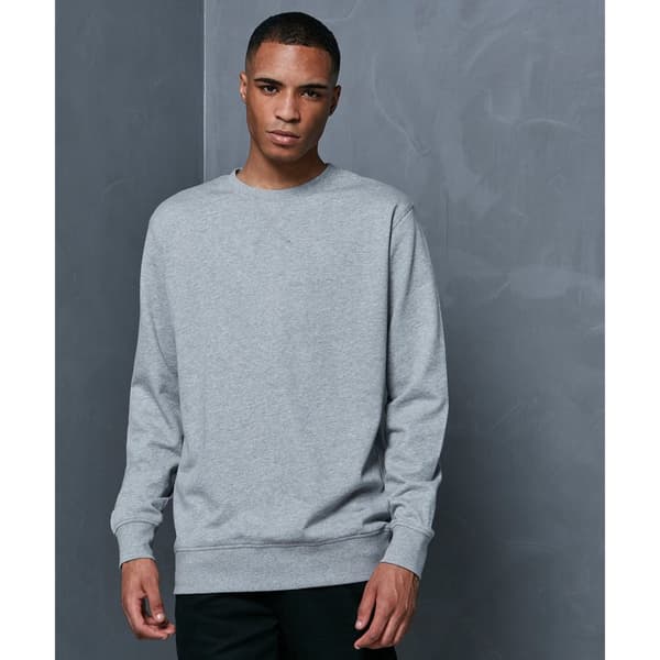 Build Your Brand Mens Basic Crew Neck Sweatshirt