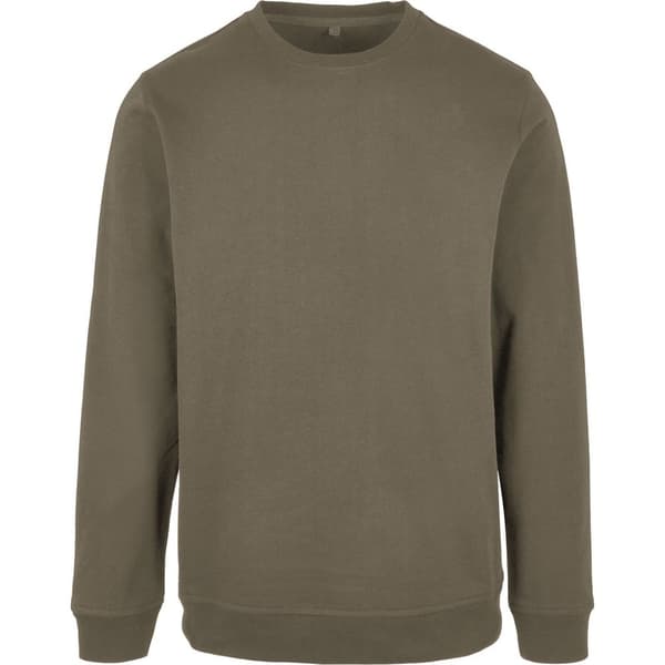 Build Your Brand Mens Basic Crew Neck Sweatshirt
