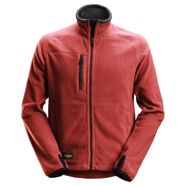 Snickers Polartech fleecejacka för män Chilli Red M