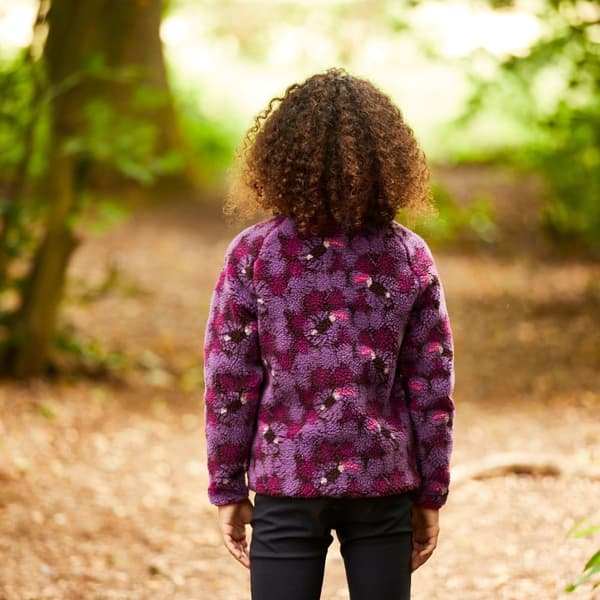 Craghoppers Børn/børn Shenden Fleece-top med halv lynlås med blomstermotiver