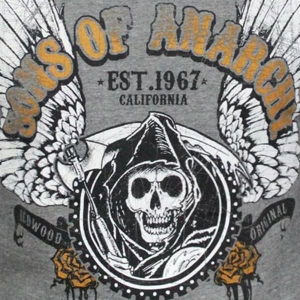 Sons Of Anarchy Mens Winged Reaper Sweater