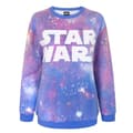 Miniatyrbillede 1 af 2: Star Wars Sweatshirt til kvinder/damer med kosmisk sublimation