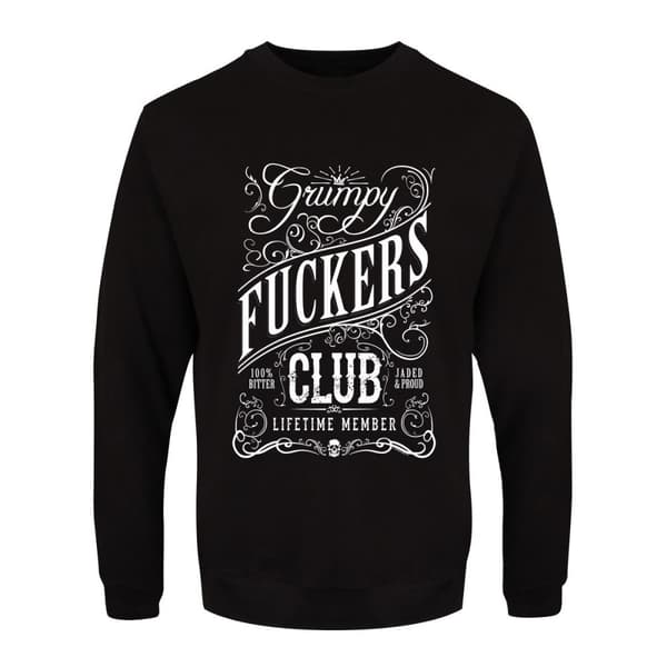 Grindstore Herre Grumpy Fuckers Club Sweatshirt