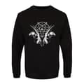 Pikkukuva 1 / 2: Grindstore Mens Goat Skull Pentagram Sweatshirt