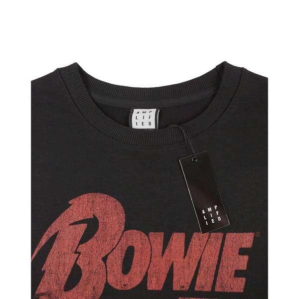 Amplified Sweatshirt med David Bowie-logotyp för män
