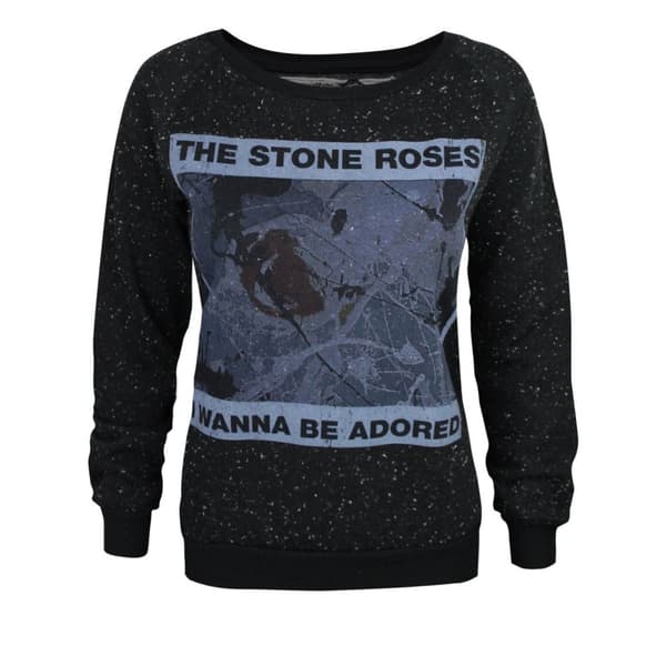Amplified Womens/Ladies I Wanna Be Adored The Stone Roses Sweatshirt Black S