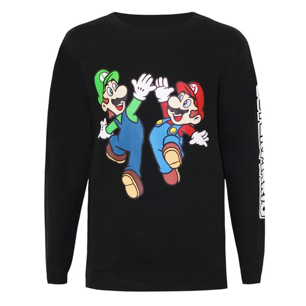 Super Mario Luigi Sweatshirt för pojkar