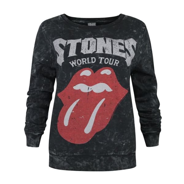 Amplified Kvinnor/Damer World Tour The Rolling Stones Macrame Sweatshirt