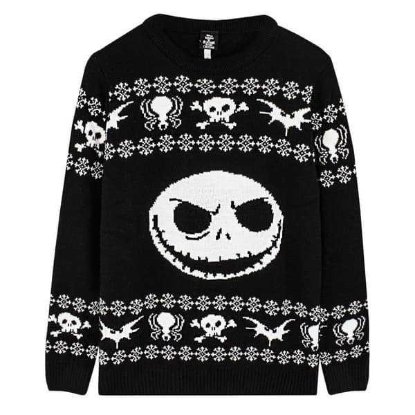 Nightmare Before Christmas Unisex Adult Jack Skellington Knitted Jumper