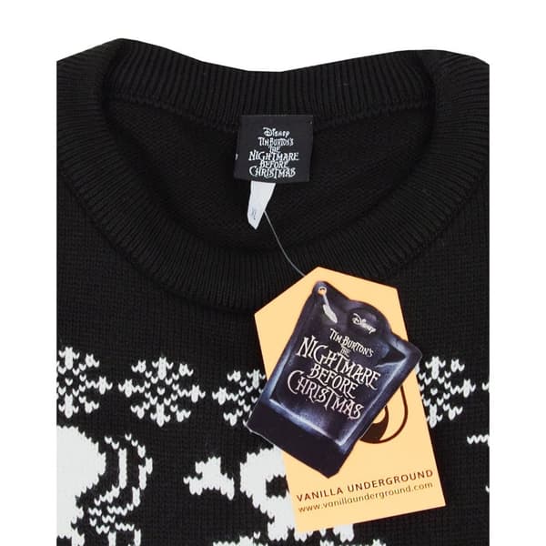 Nightmare Before Christmas Unisex Adult Jack Skellington Knitted Jumper